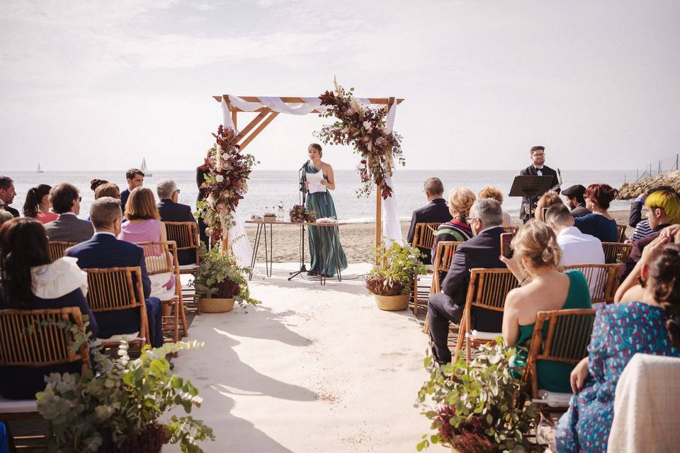 Ceremonia en la playa