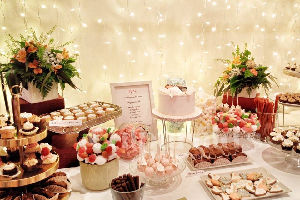 Mesa de postres boda