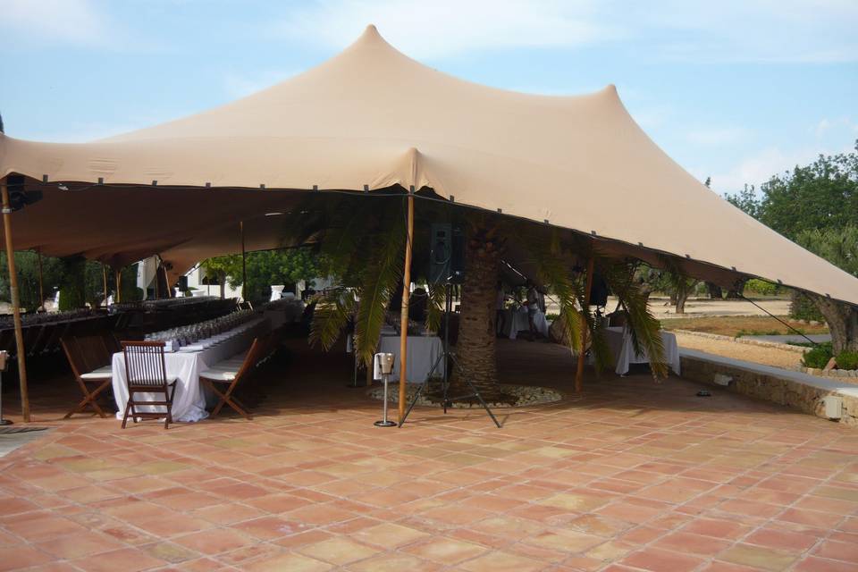 Carpa para banquete