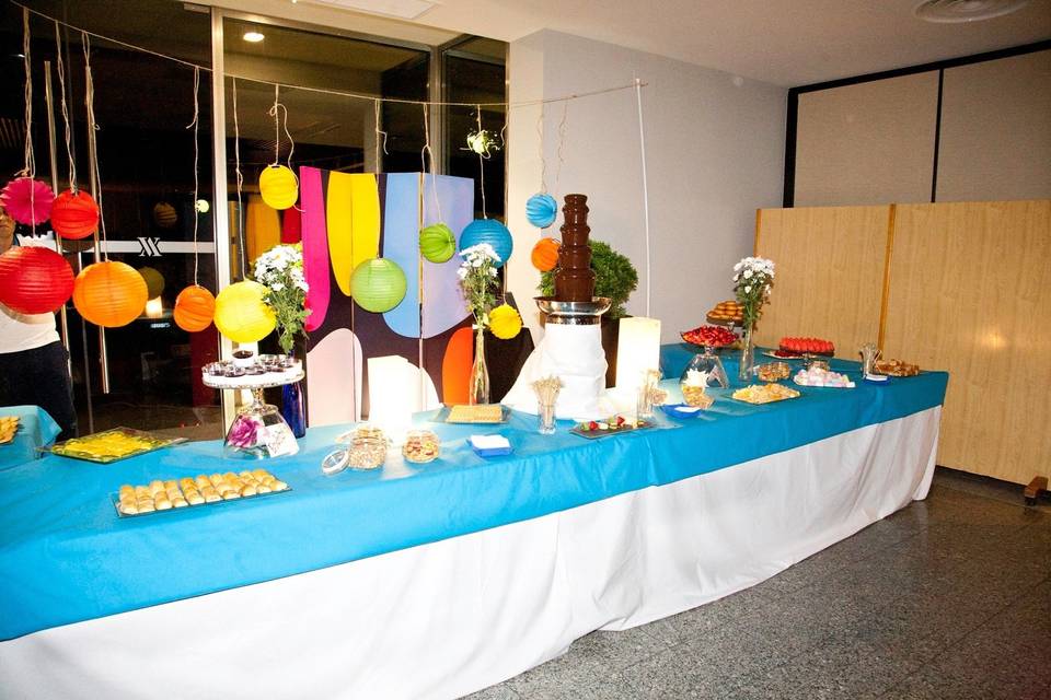 Mesa decorada