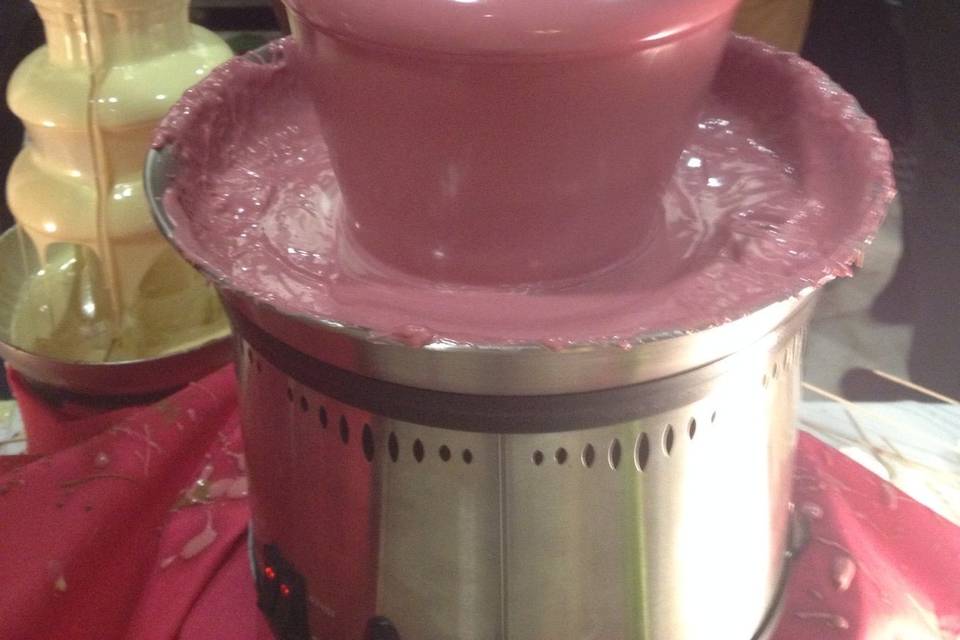 Chocolate de color rosa