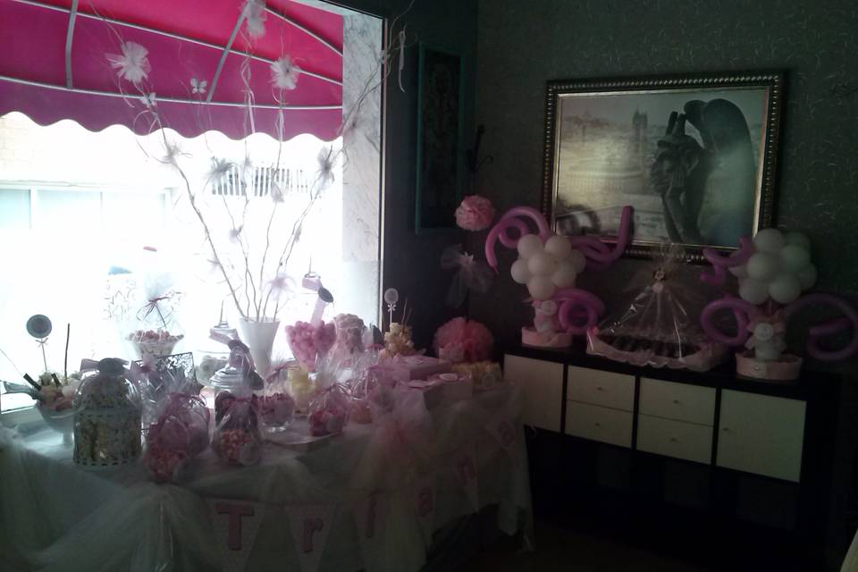 Mesa dulce rosa