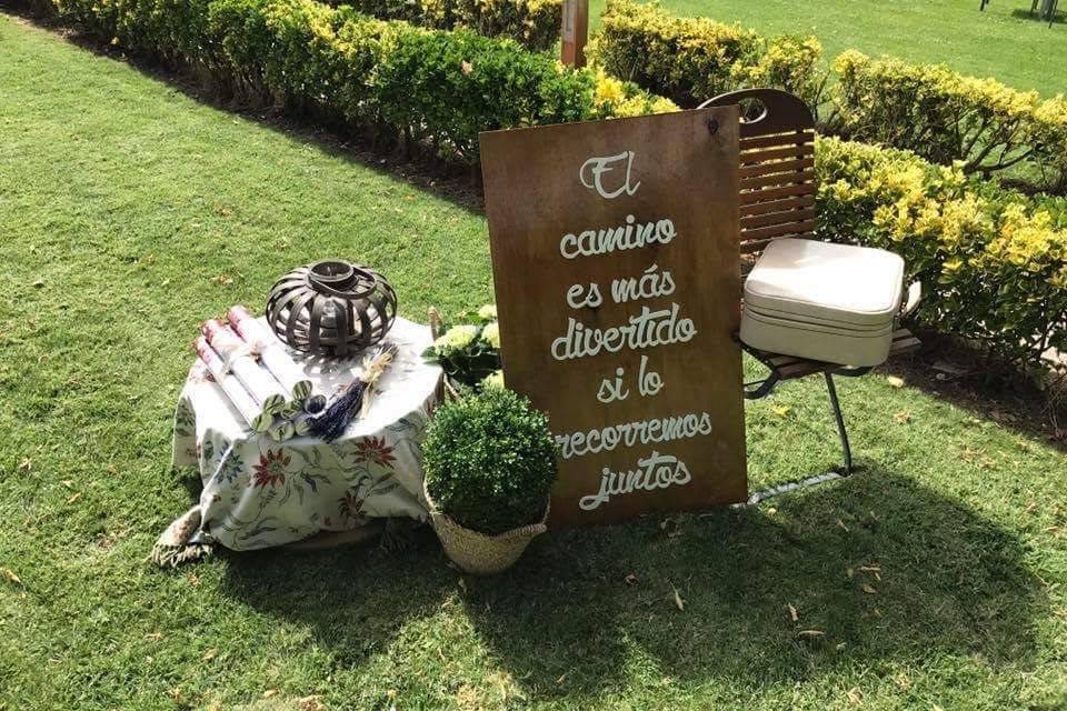 Ceremonia civil en el jardin