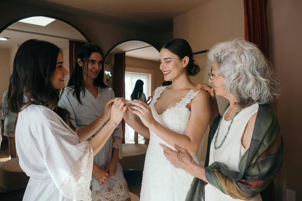 Preparación de la novia