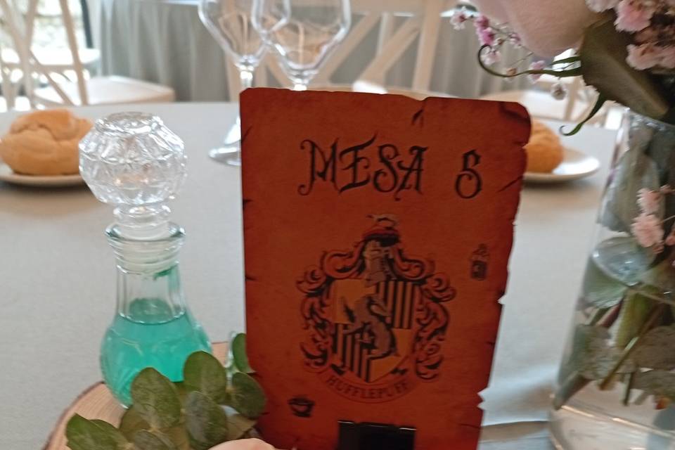 Detalles mesa mesero