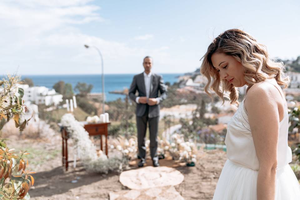 Boda con vistas al mar