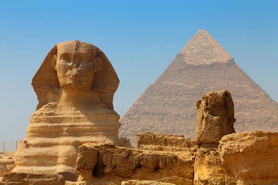 Egipto, pirámides y esfinge