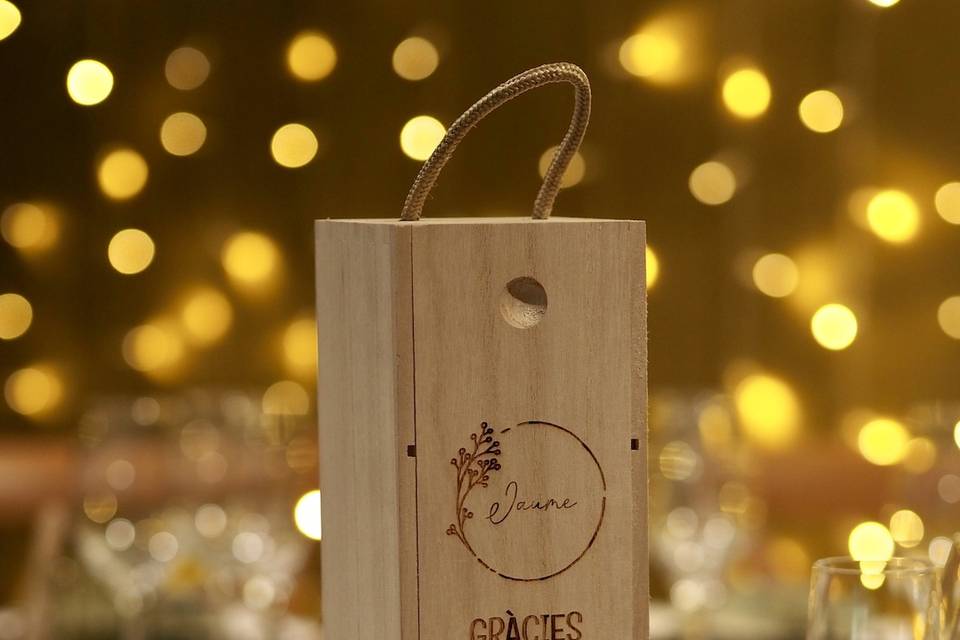 Caja para regalar vino