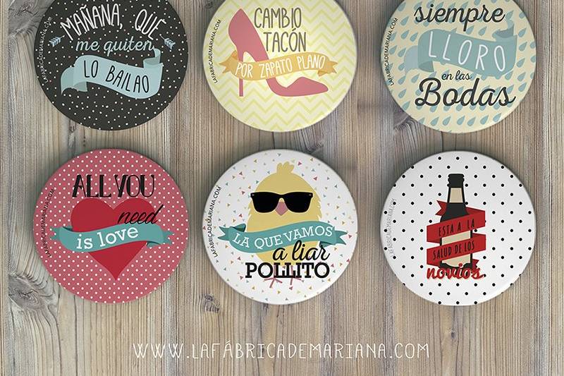 Chapas para bodas