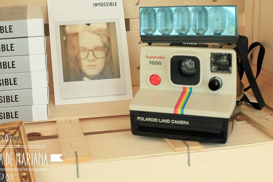 Photocall con polaroid