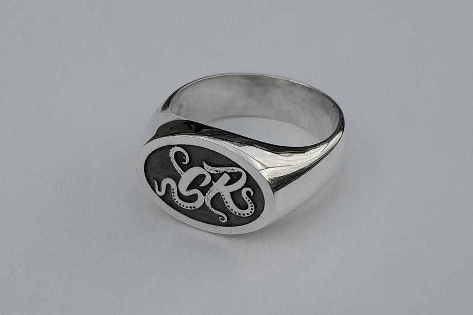 Anillo personalizado inicials