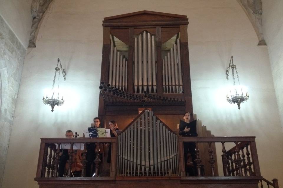 Cuerda, órgano y soprano