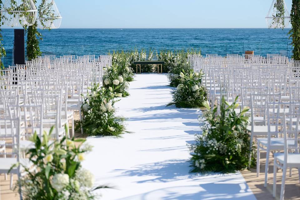 Boda frente al mar