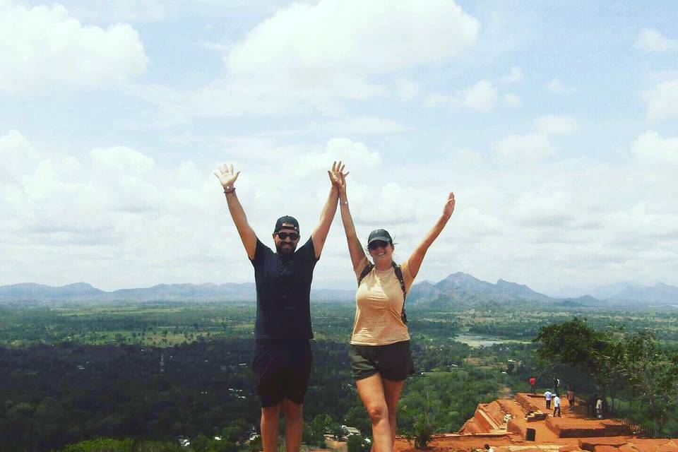 Miquel y Marta en Sri Lanka