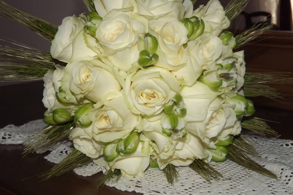 Bouquet rosas blancas