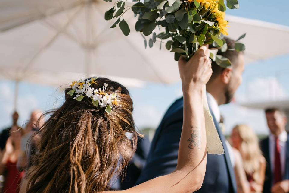 Tocado Girasoles