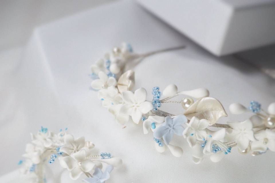 Diademas Algo Azul