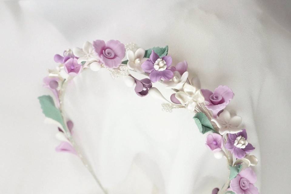 Diadema Fina Rosas