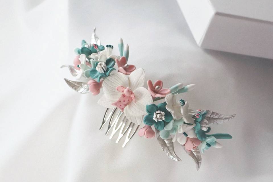 Tocado Trasero Orquídea