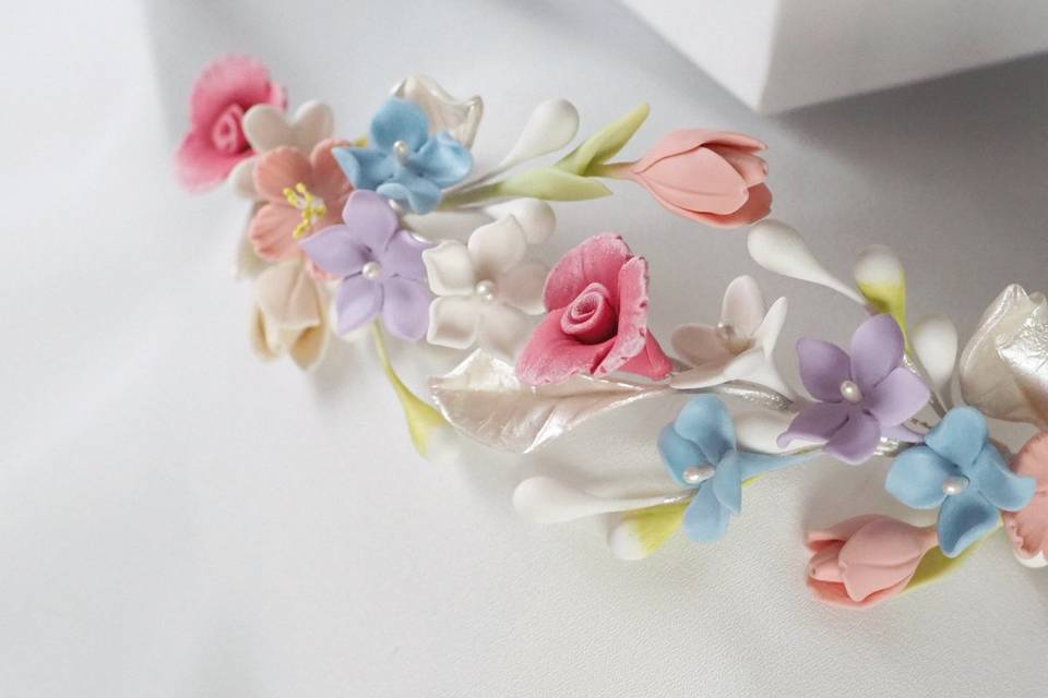 Tocado Detalle Tulipanes