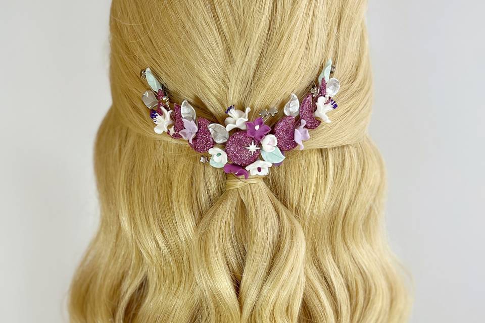 Tocado Fases Lunares Glitter
