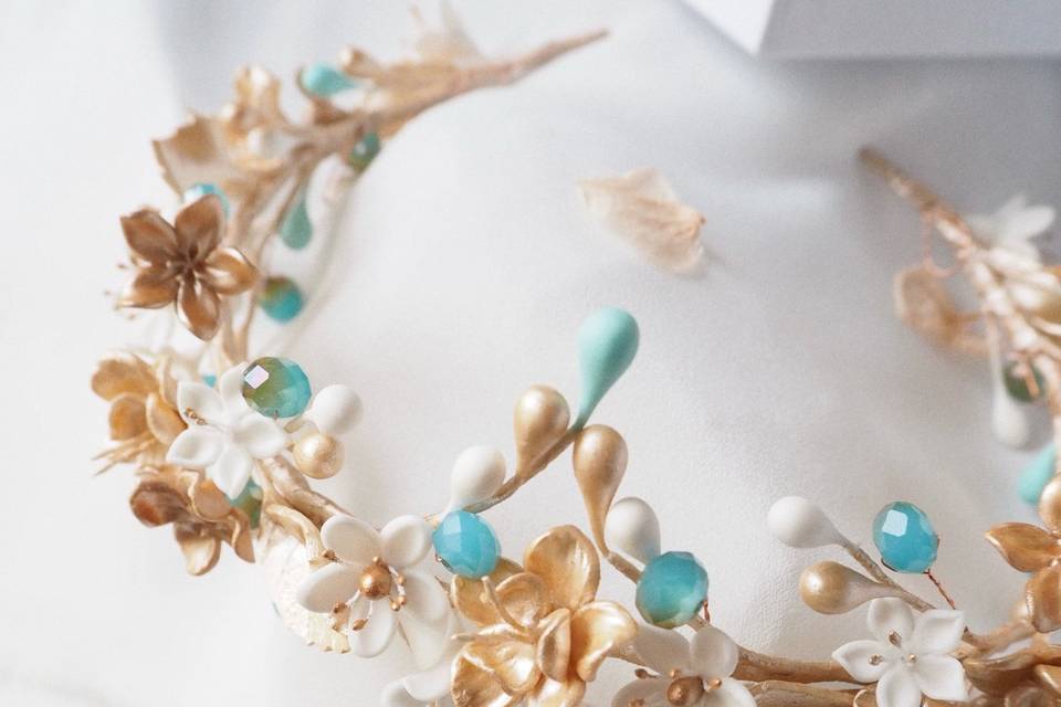 Tiara Detalles Turquesa