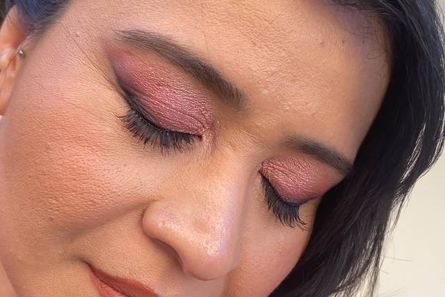 Maquillaje rosado