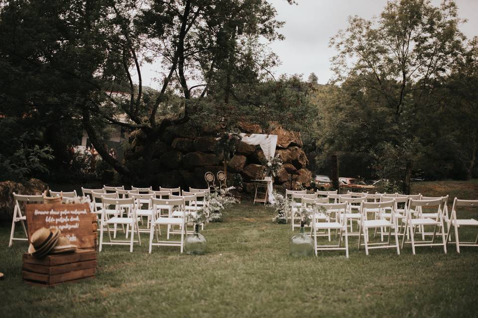 Ceremonia en el jardín