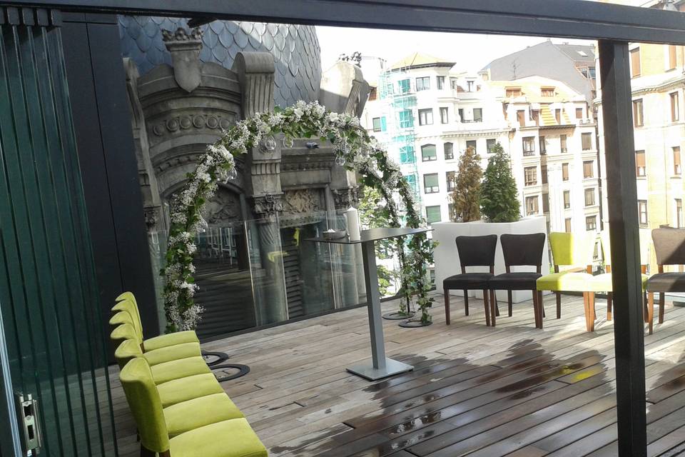 Ceremonia en la terraza