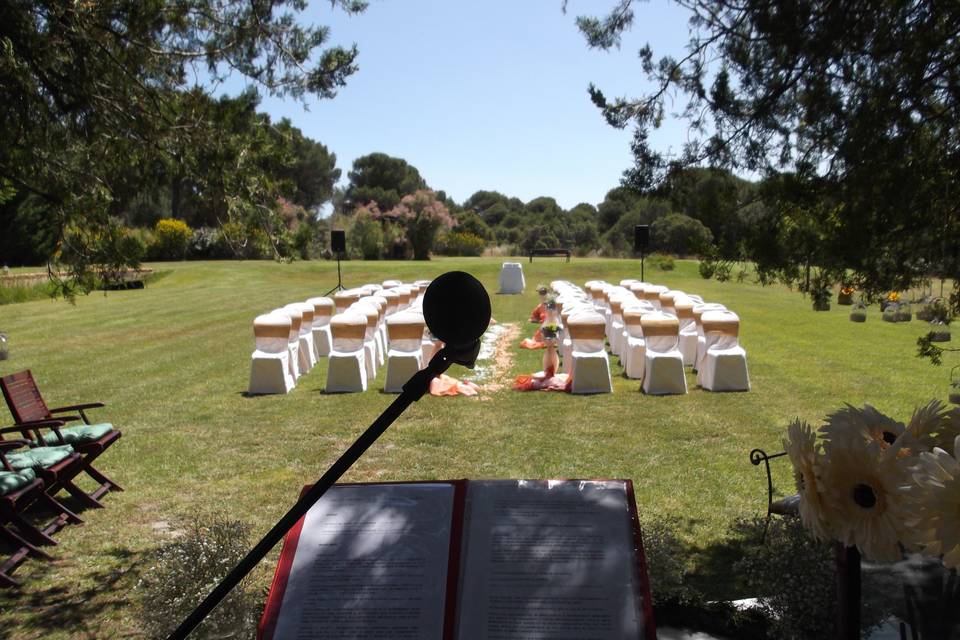 Montaje para boda civil