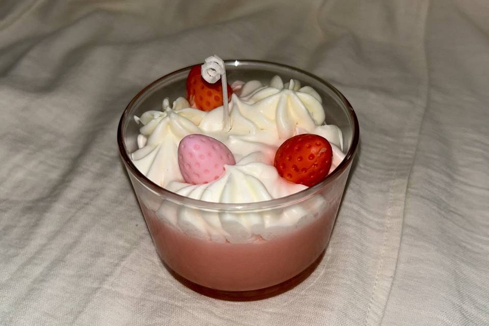 Vela de fresas con nata