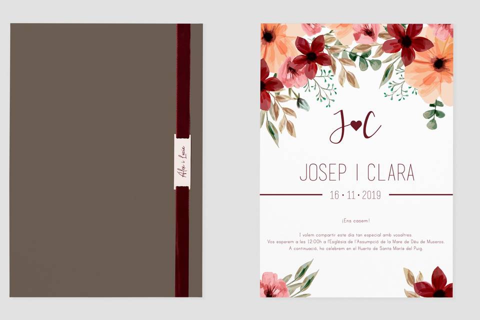 Invitación de boda