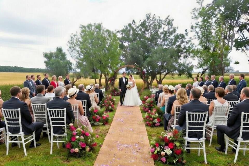 Ceremonia en plena naturaleza