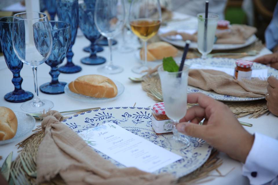 Decoración de la boda