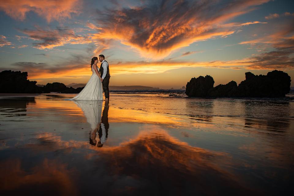 Post-boda playa