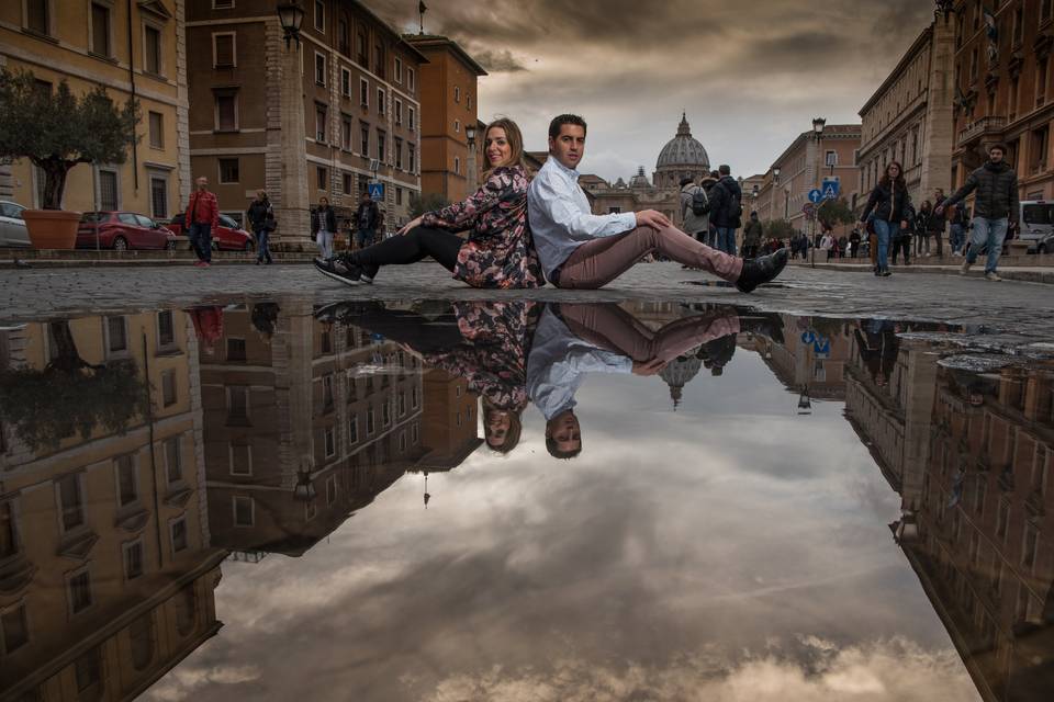 Pre-boda en Roma