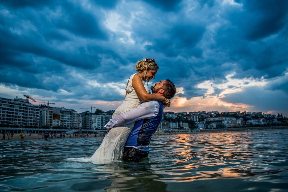 Post-boda en San Sebastián