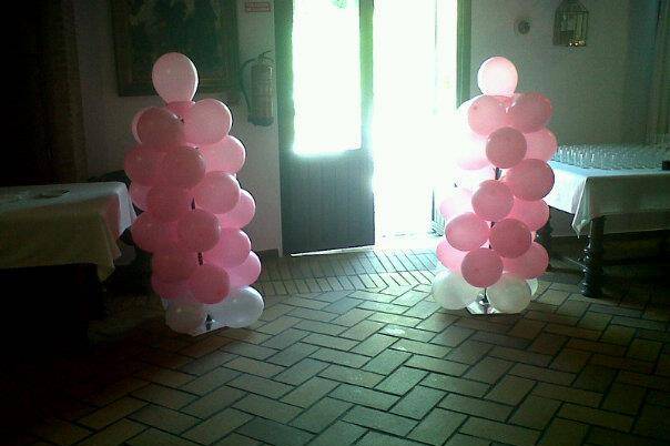 Columnas con globos