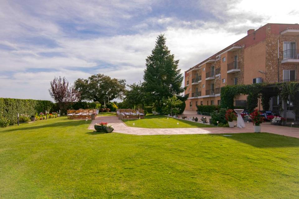 Vista jardín ceremonia
