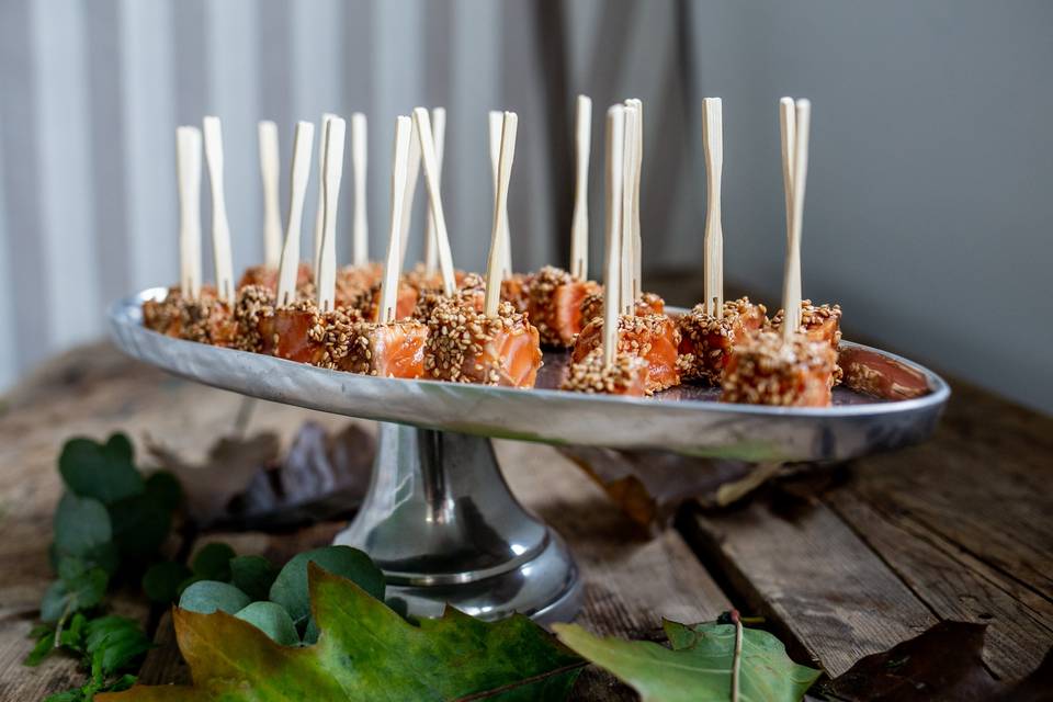 Pincho de salmón