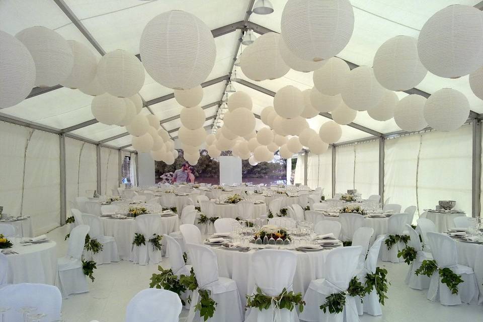 Banquete en carpa