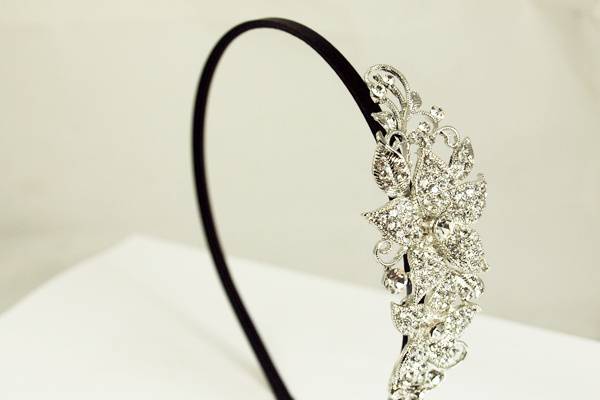 Diadema Flor con strass