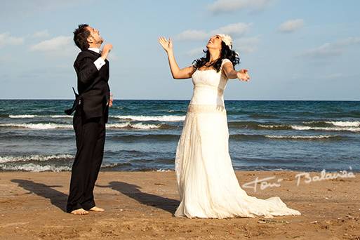 Postboda en la playa