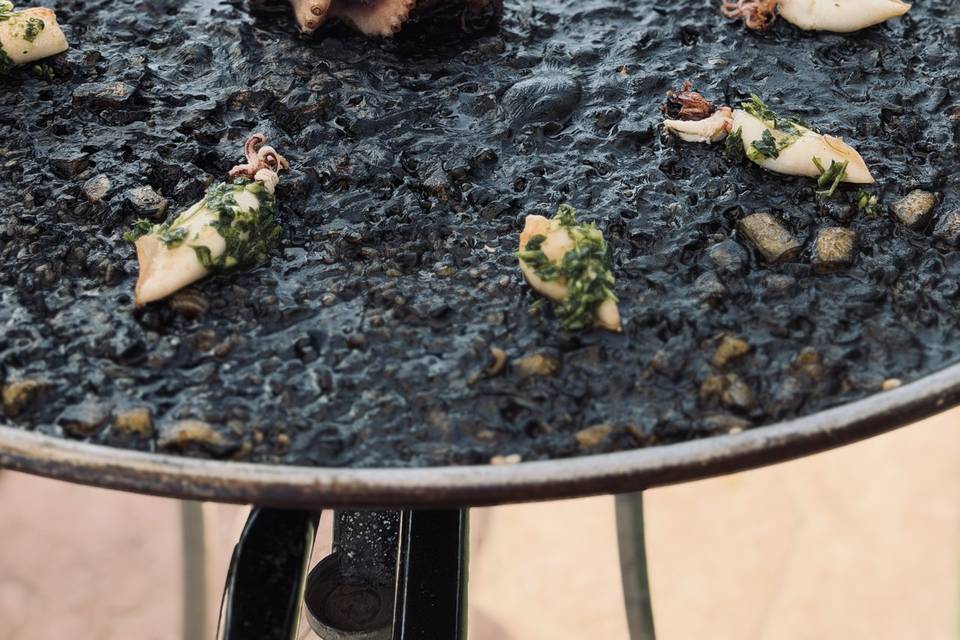 Paella arroz negro