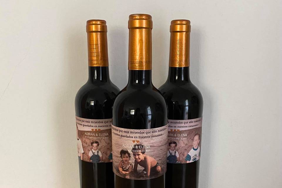 Vinos personalizados hermanos