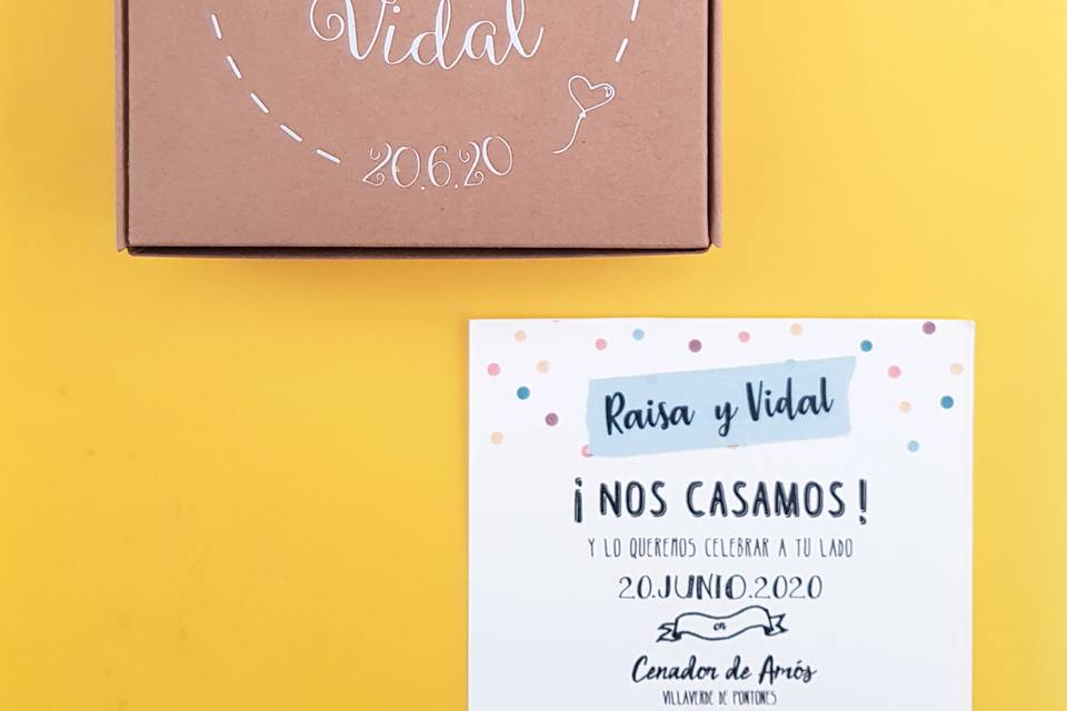 Invitación caja