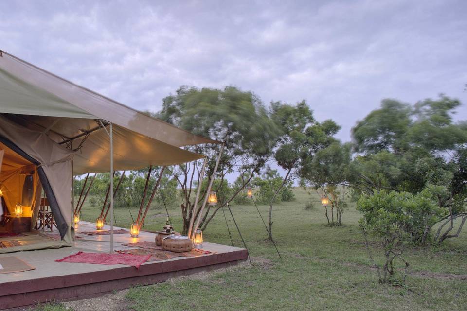 Safaris en privado tent camp