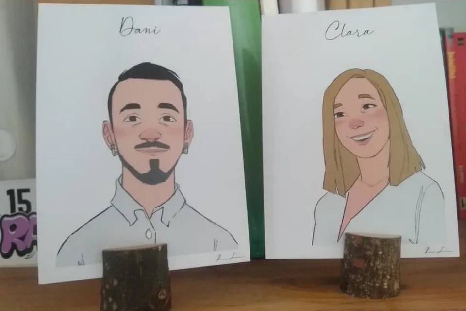 Tarjetas de invitados en casa