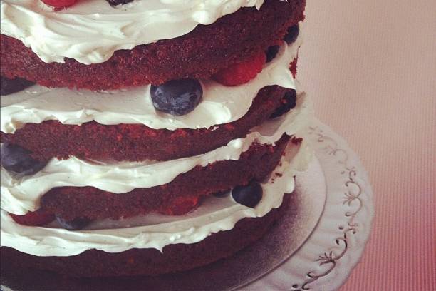 Chocolate y toffee layer cake