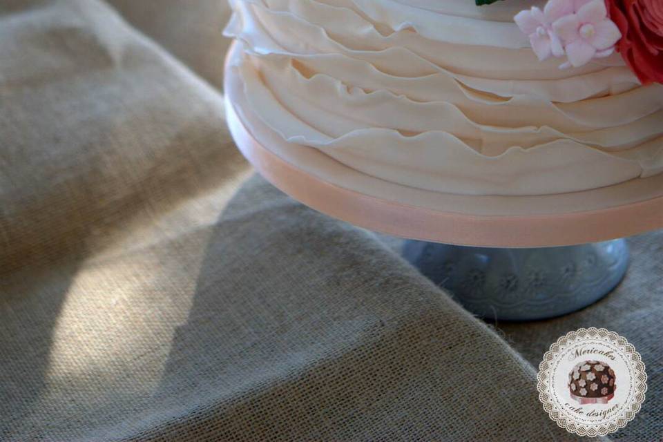 Detalle Flamingo wedding cake